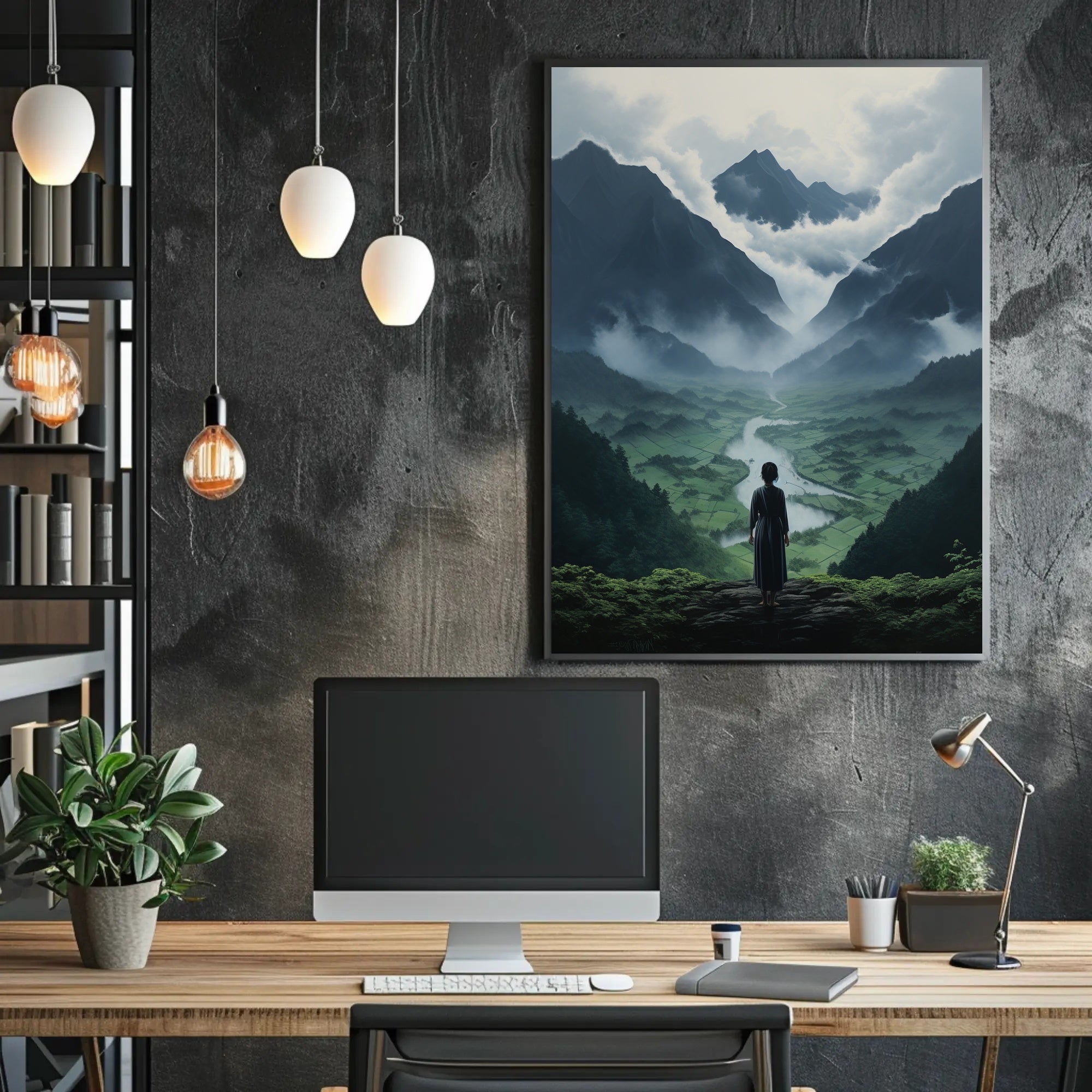 Serenity In The Mountains Poster
