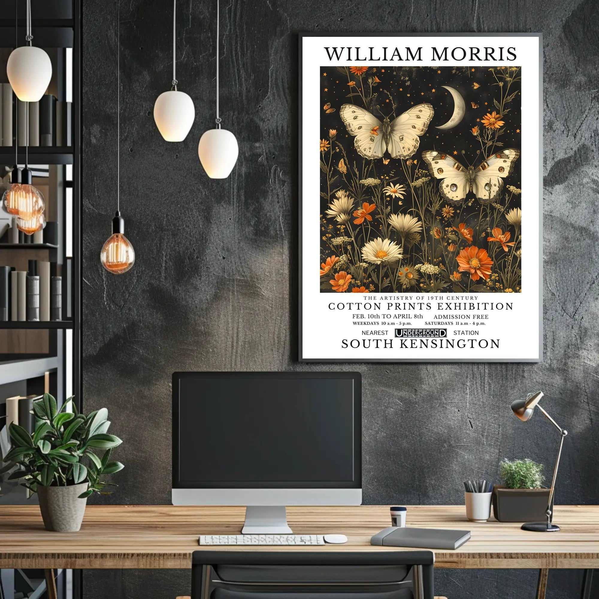 William Morris 19th Century Cotton Prints Poster