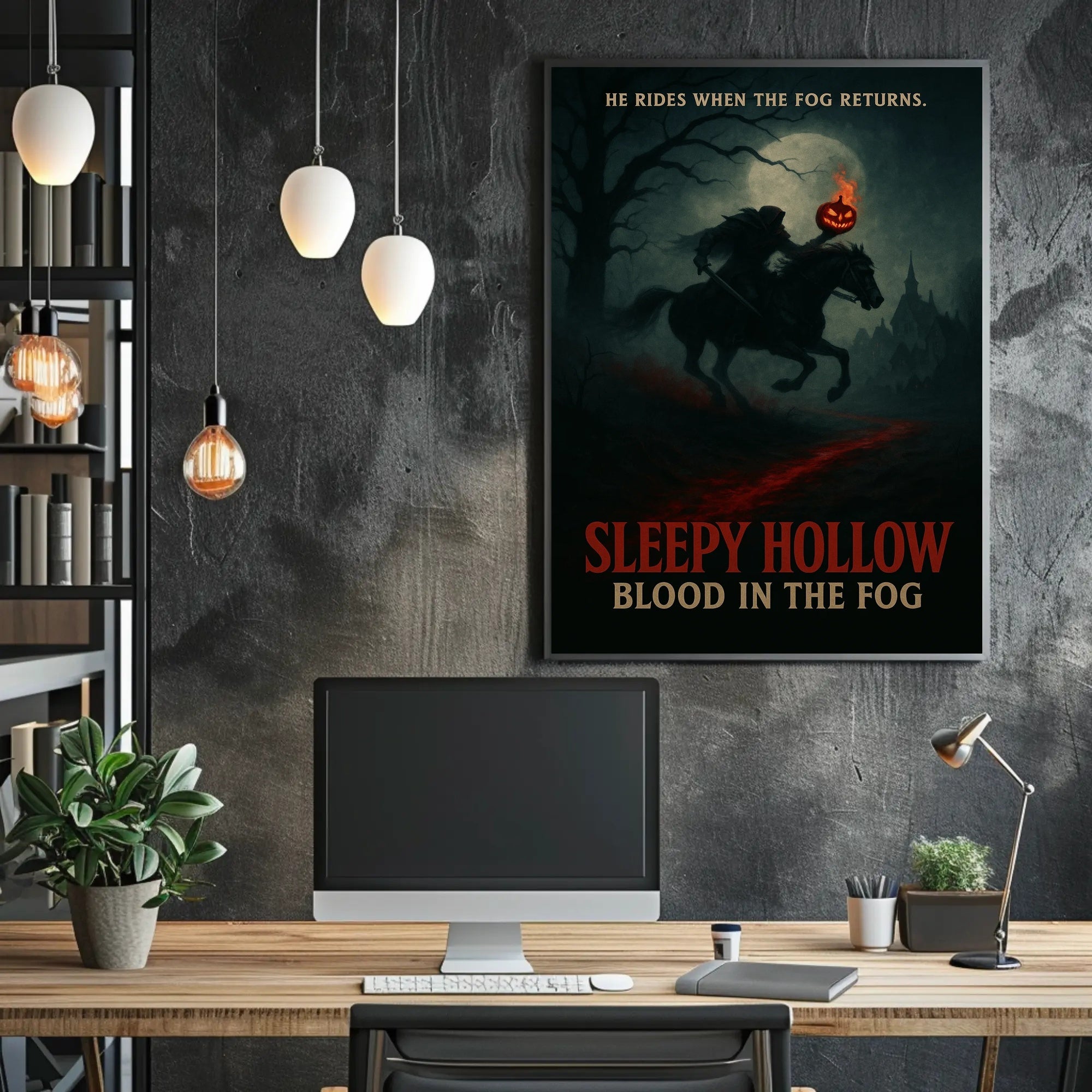 Headless Horseman Riding: Fantasy or Mythology Poster