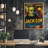 Andrew Jackson 7th President of the United States Graffiti Pop Art Poster