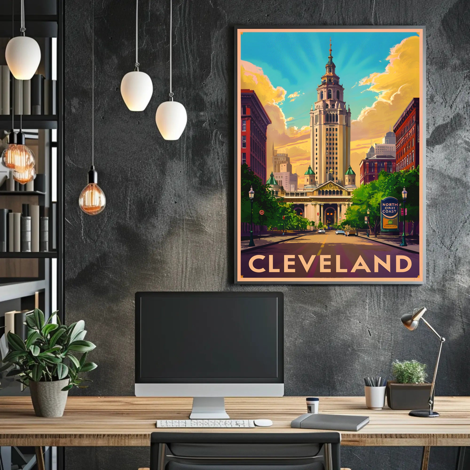Cleveland Skyline Poster