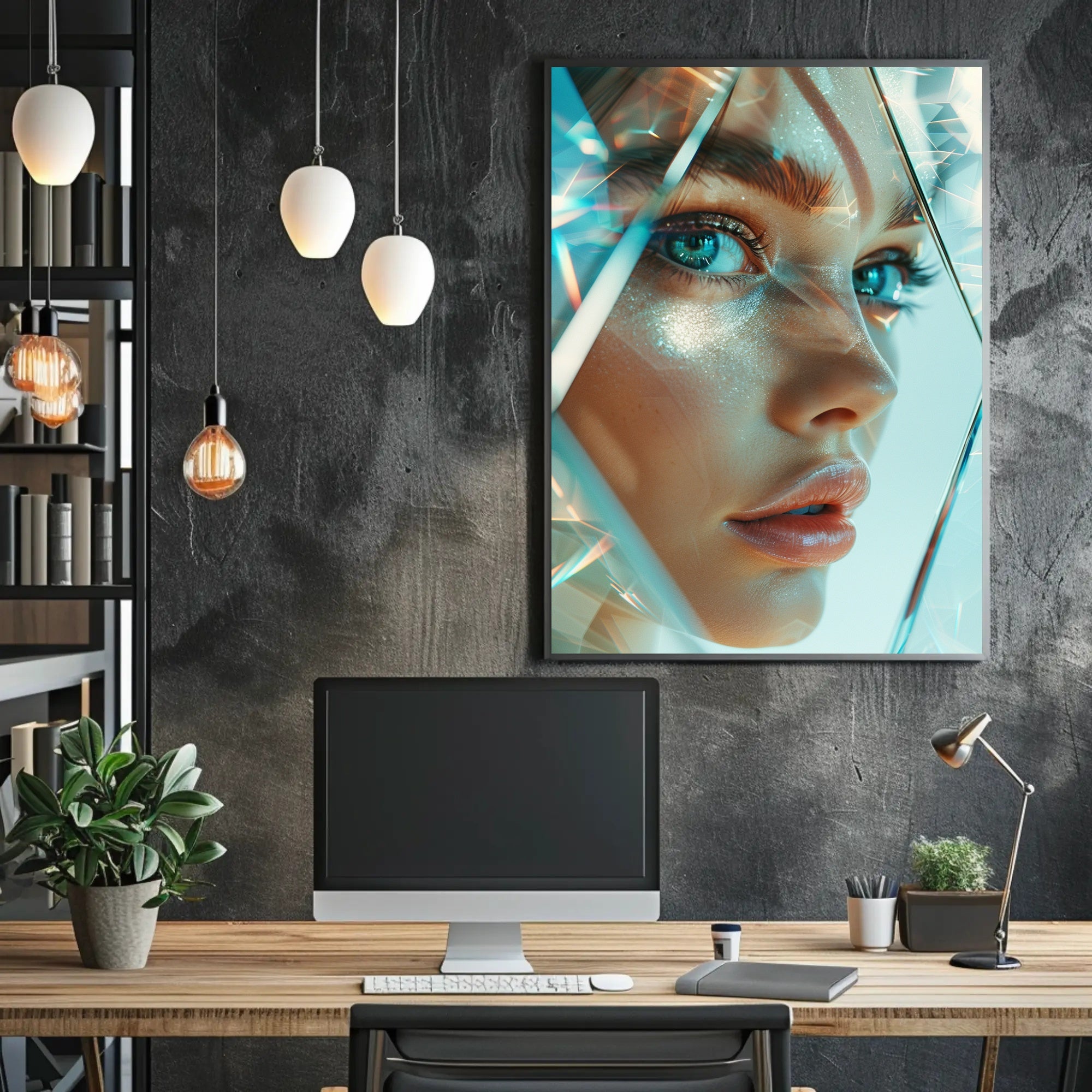 Mystical Hooded Figure Fantasy Art Poster Print PosterGoat