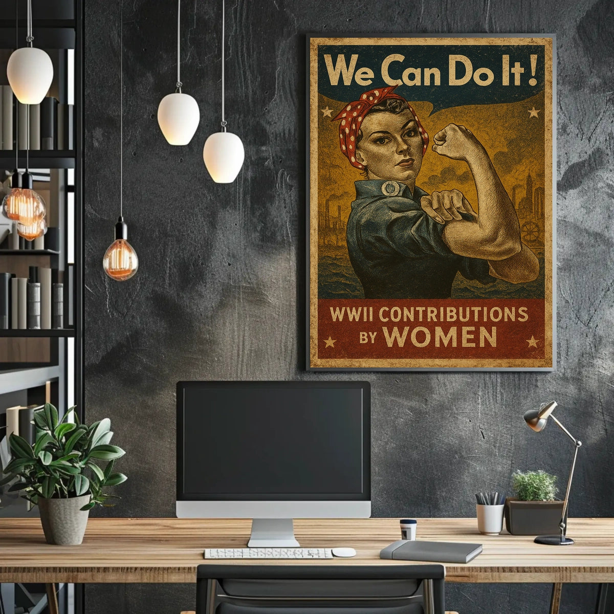 We Can Do It WWII Contributions by Women Poster