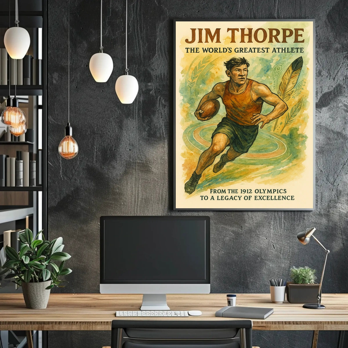 Jim Thorpe Icon of Athletic Excellence Jim Thorpe Poster