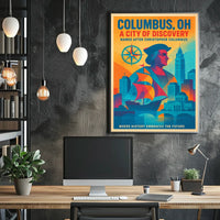 Columbus, OH A City of Discovery Poster