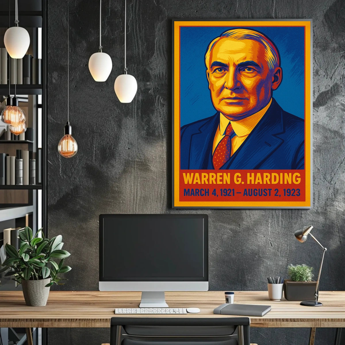 Warren G. Harding Presidential Term Poster