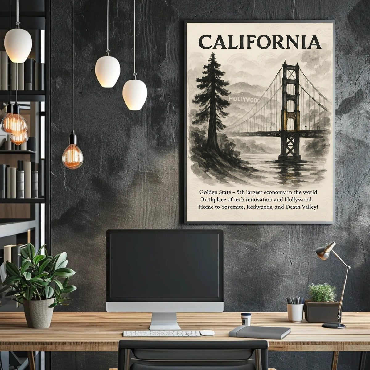 California The Golden State Poster