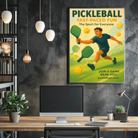 Pickleball Fast-Paced Fun Poster