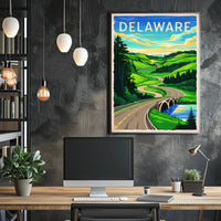 Scenic Delaware Roadway Poster