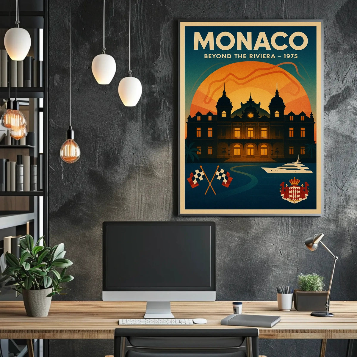 Monaco 1975 Beyong the Riviera Poster