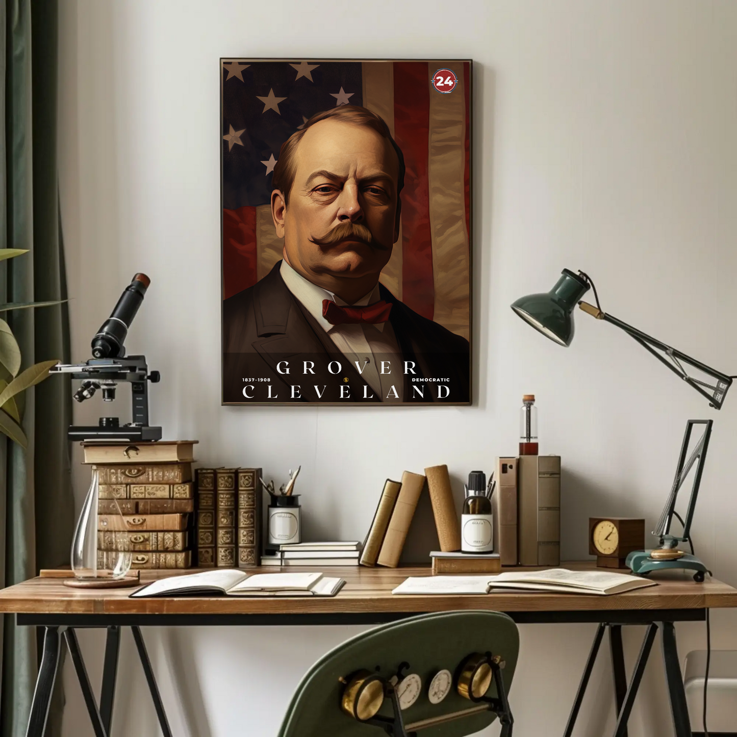 Grover Cleveland 24th President Of The United States Portrait