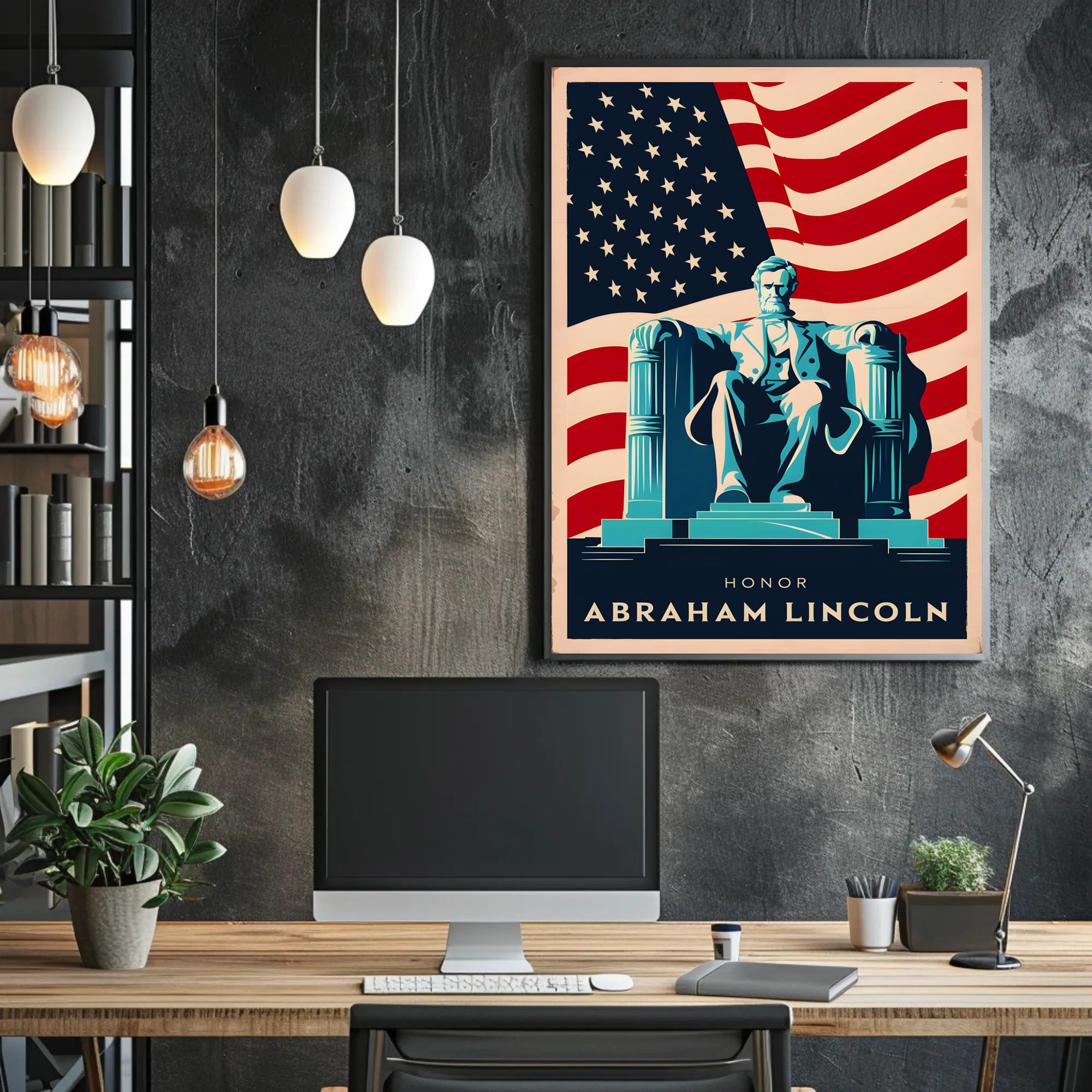 Tribute to Abraham Lincoln Poster
