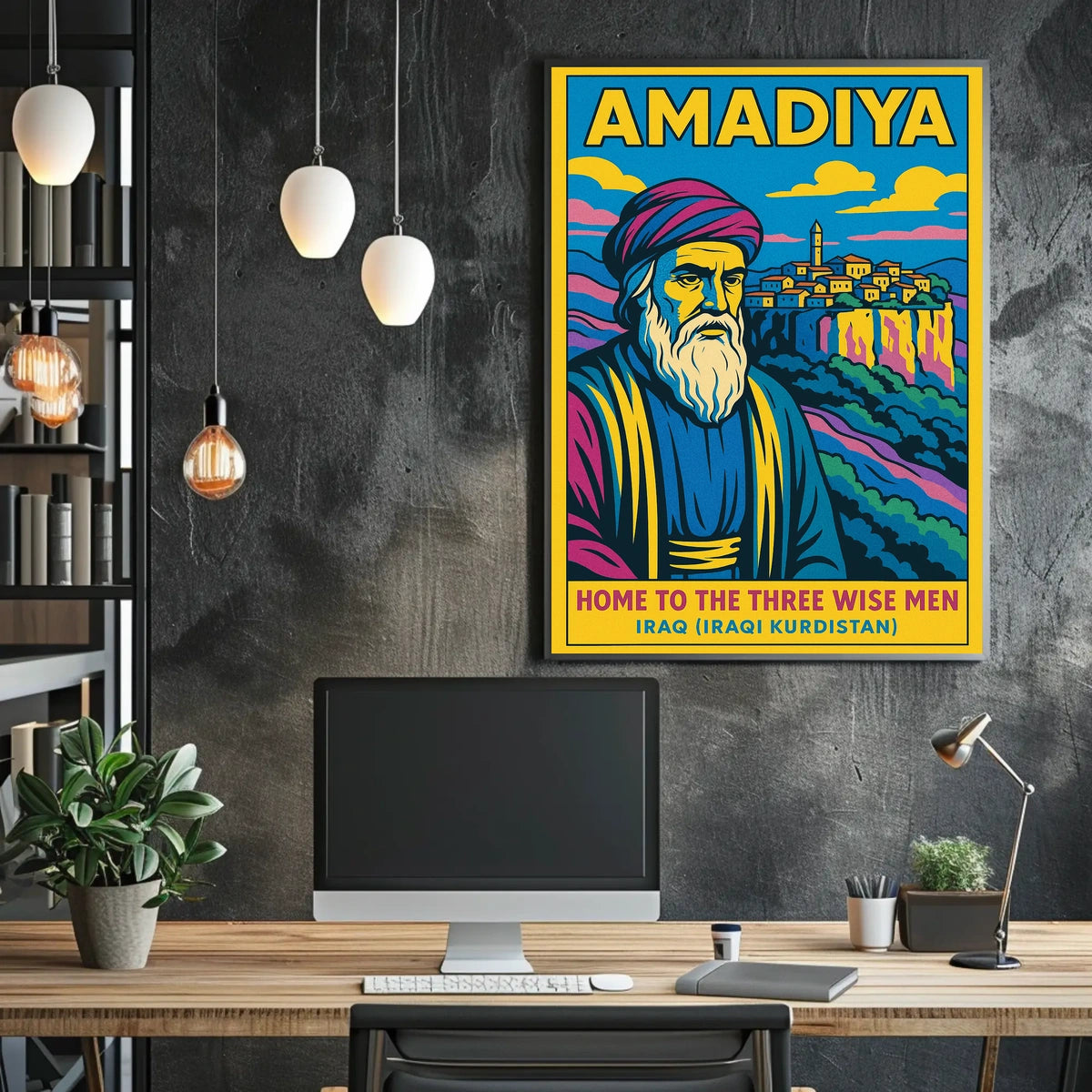 Amadiya Home To The Three Wise Men Poster