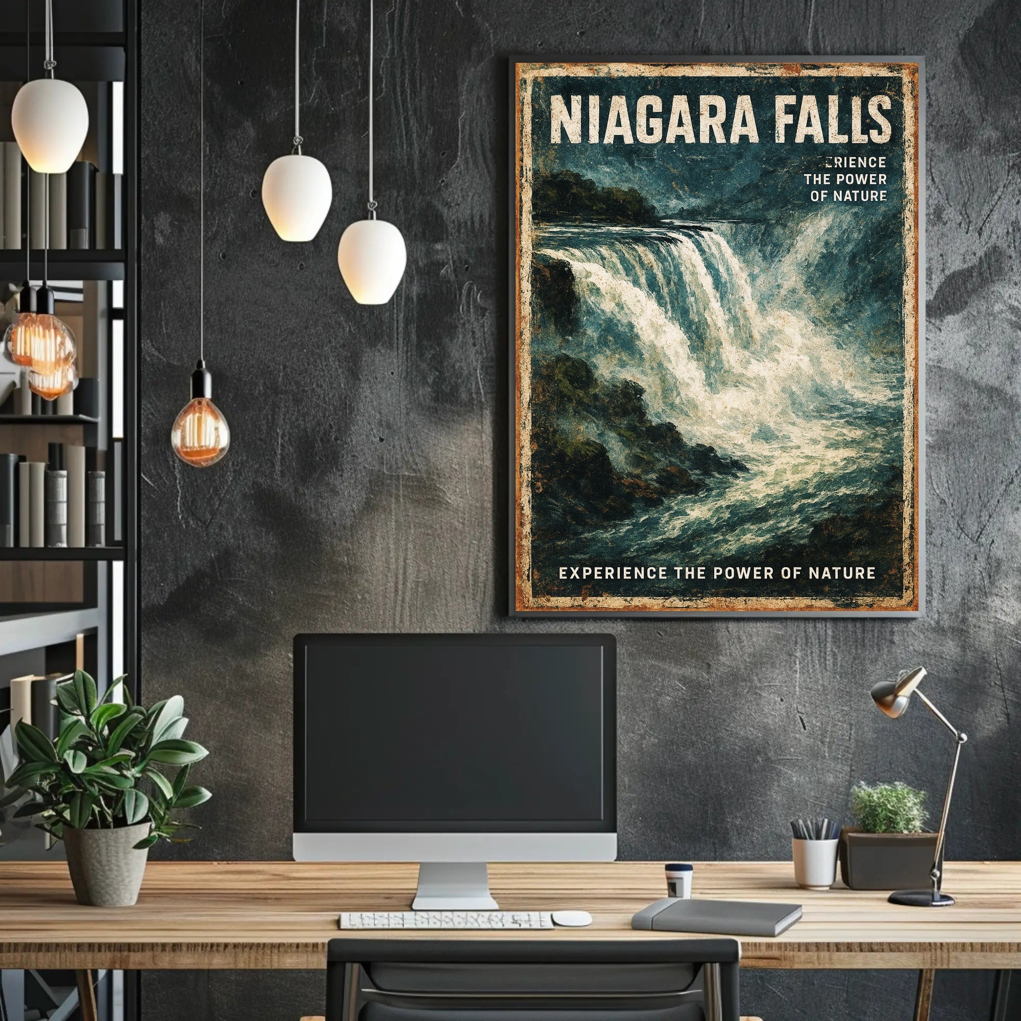 Niagara Falls The Power of Nature Poster PosterGoat