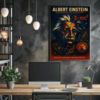 Albert Einstein A Universe of Thought Poster