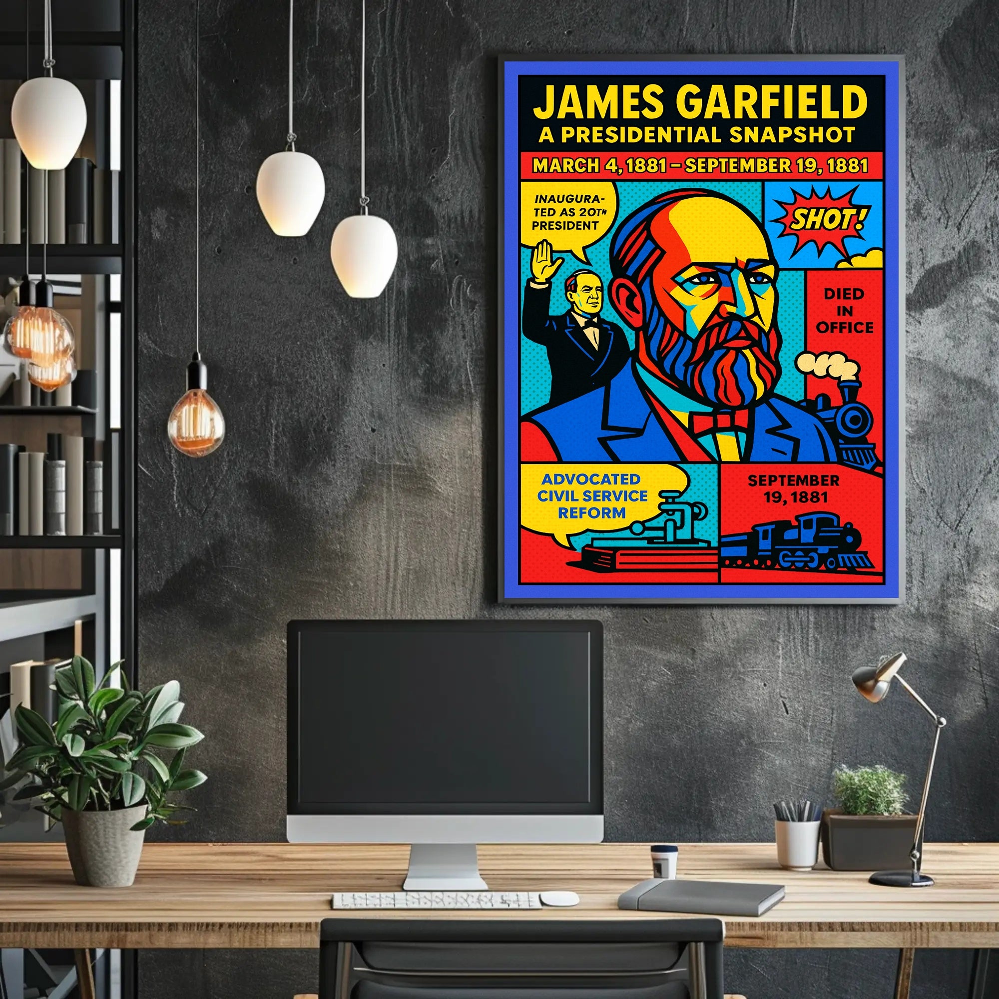 James Garfield 20th President Poster PosterGoat