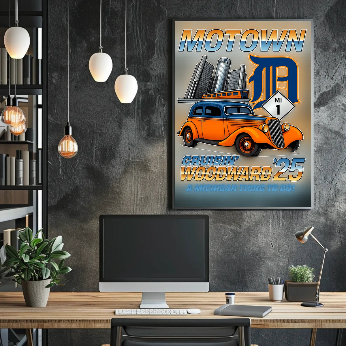 Motown Cruisin Woodward 25 Poster