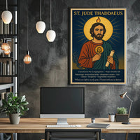 St. Jude Thaddaeus Icon - Motivational or Quote Poster