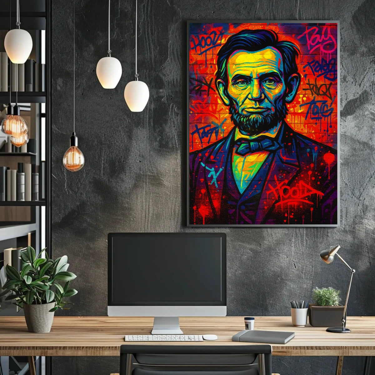 Vibrant Tribute To A Historical Figure Poster