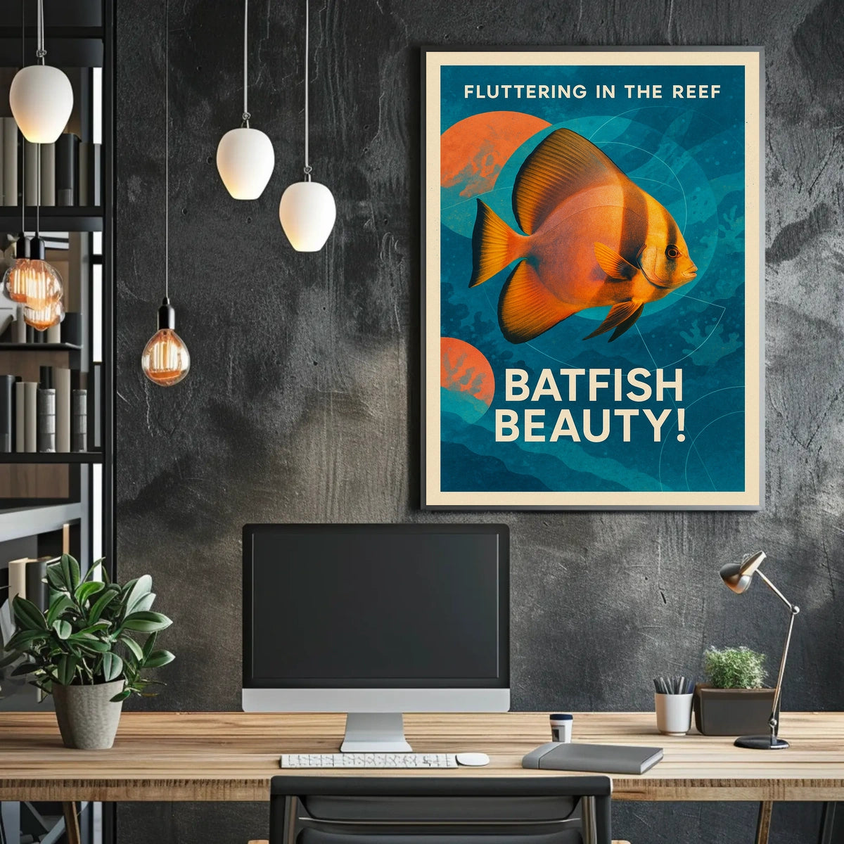Fluttering In The Reef Poster