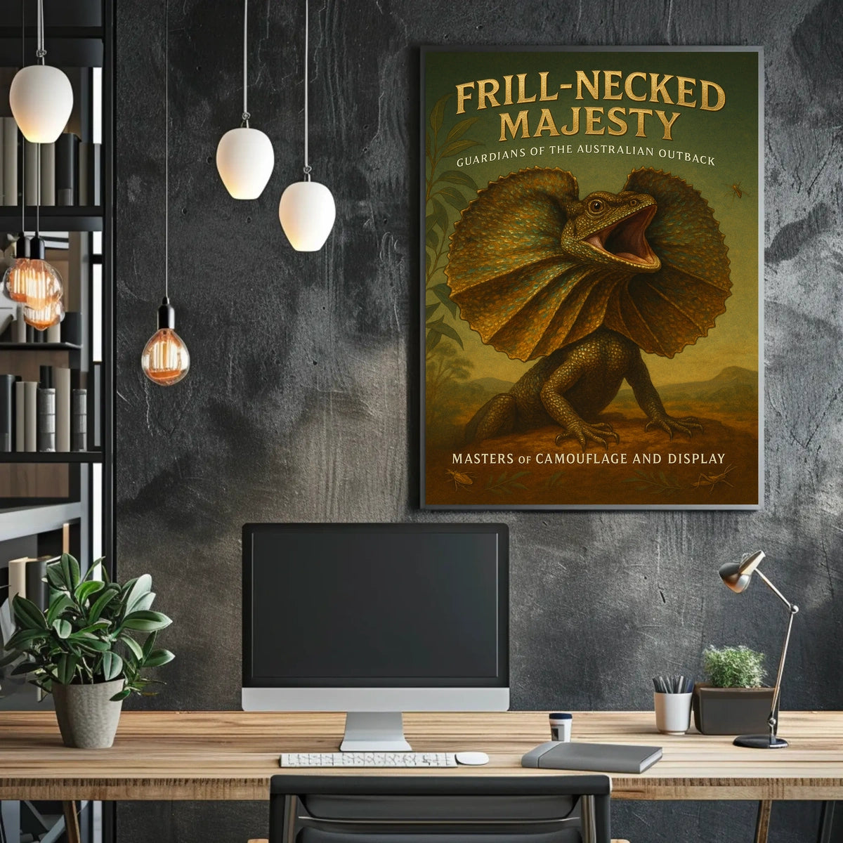 Frill-Necked Majesty Poster