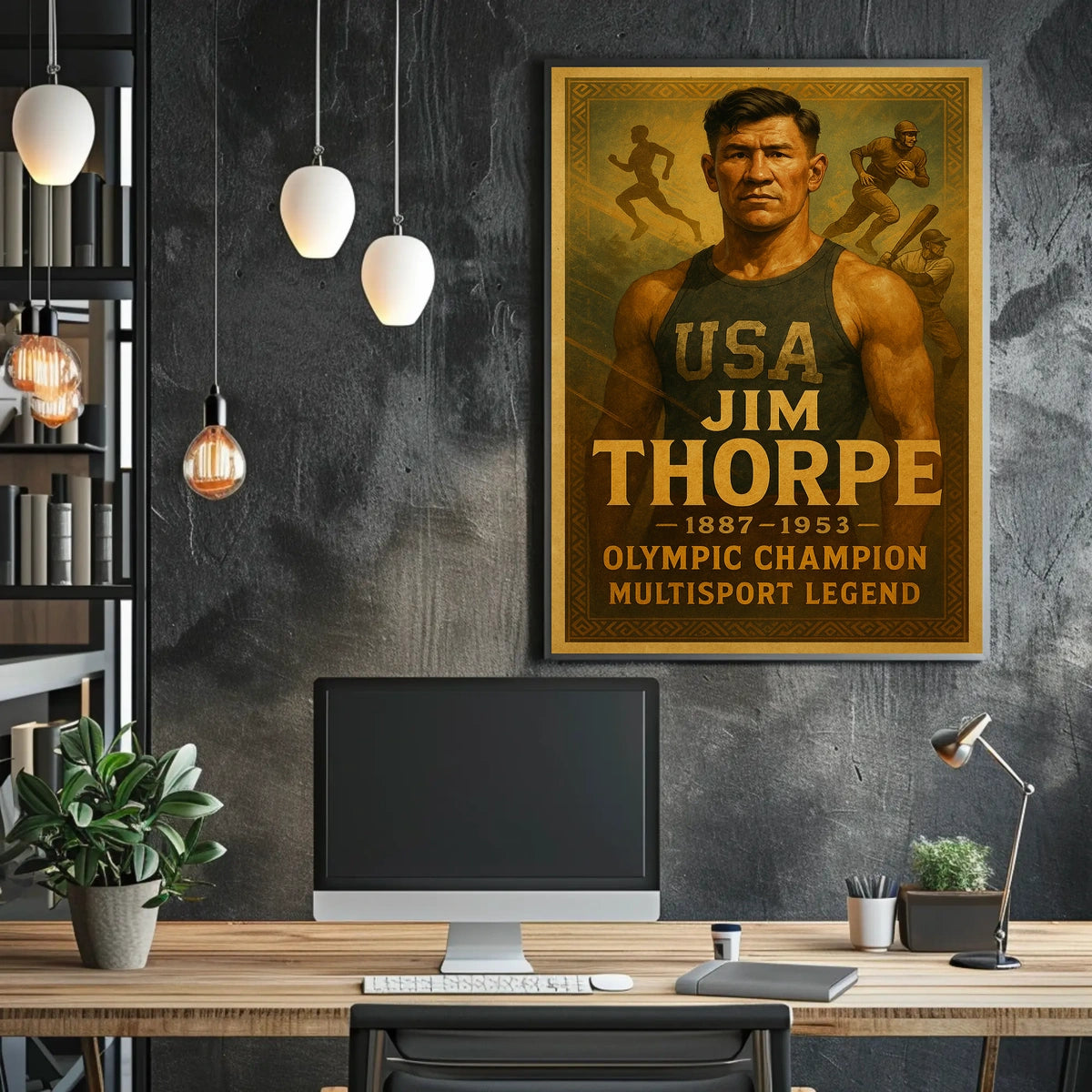 Jim Thorpe A Legacy of Athletic Excellence Poster