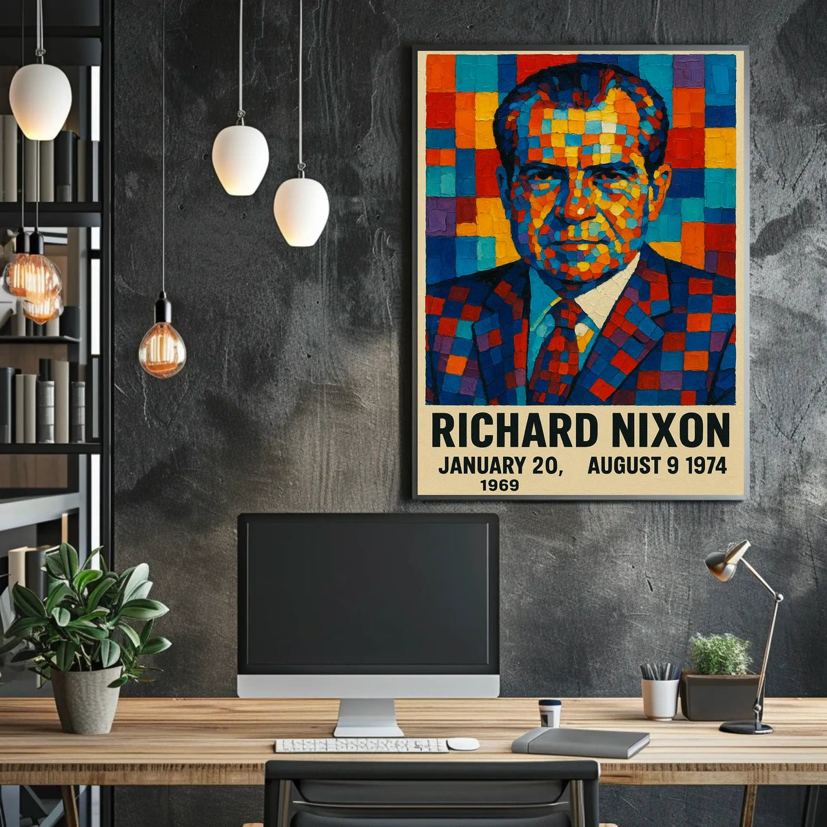 Richard Nixon Presidential Tenure Poster