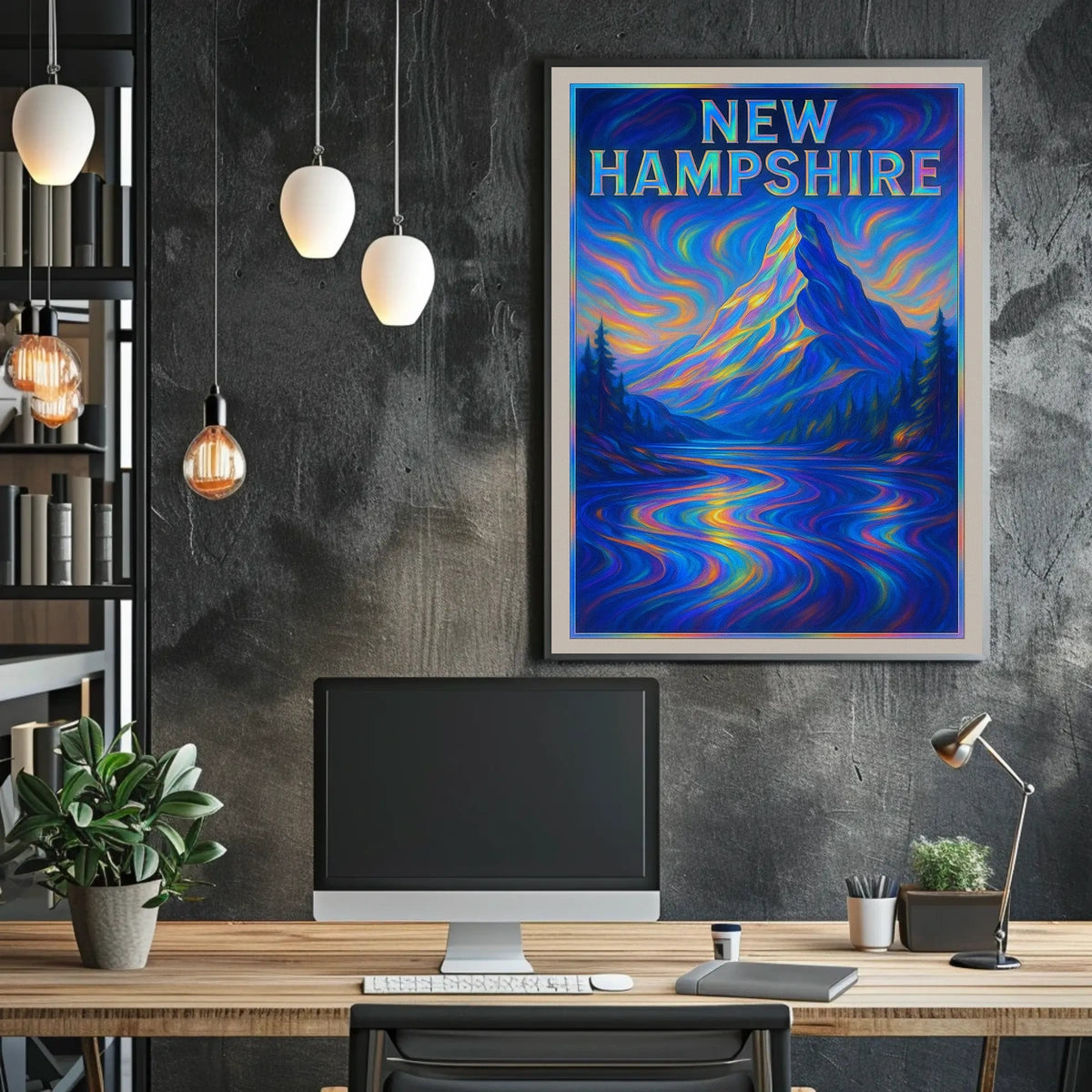 New Hampshire Vibrant Landscapes Poster
