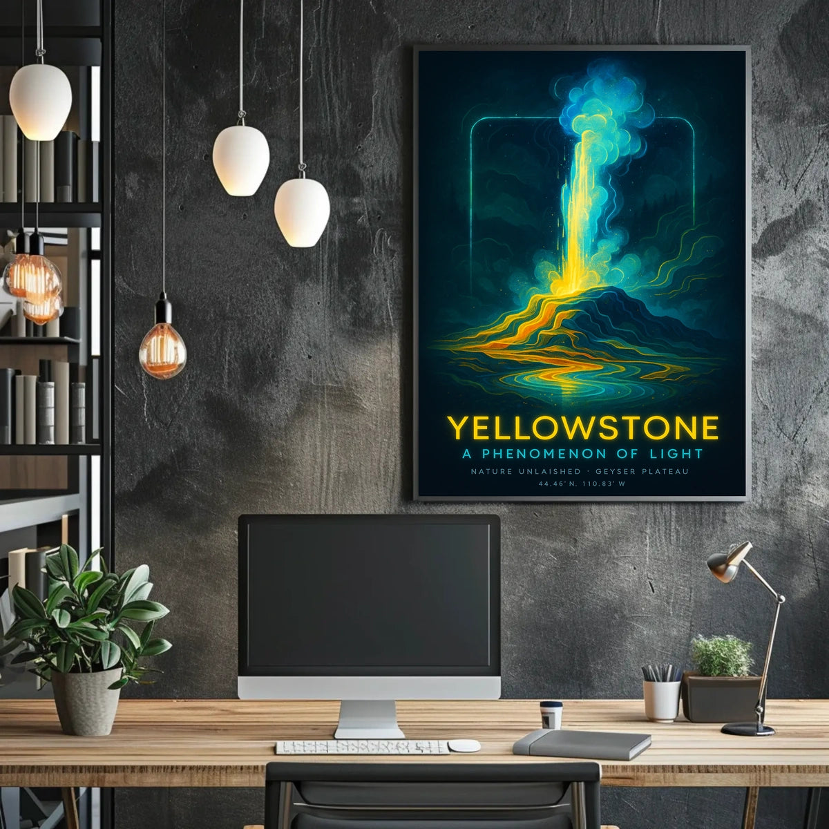 Yellowstone A Phenomenon of Light Poster
