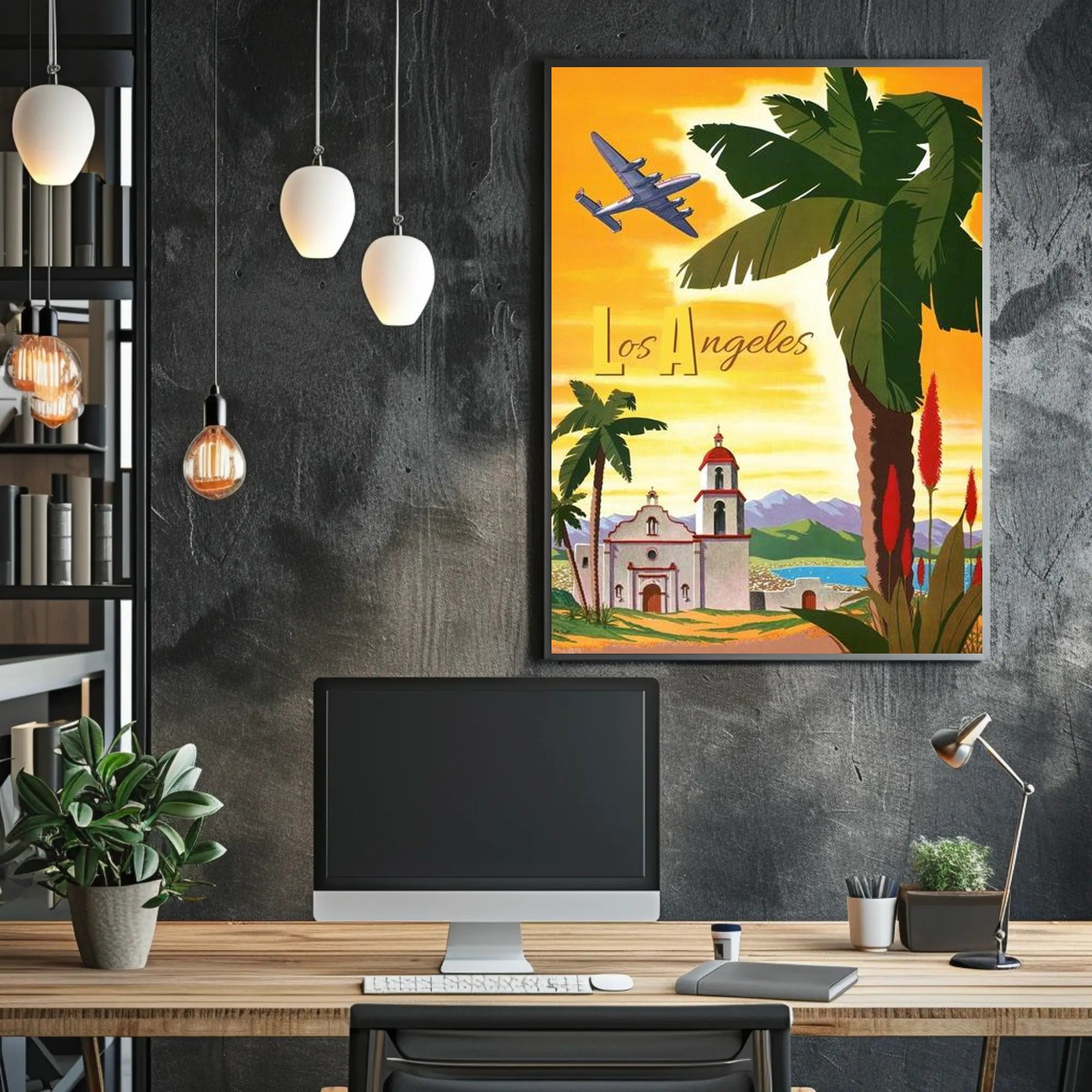 Vintage Los Angeles Travel Poster