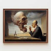 Surreal Encounter in Abstract or Artistic Poster