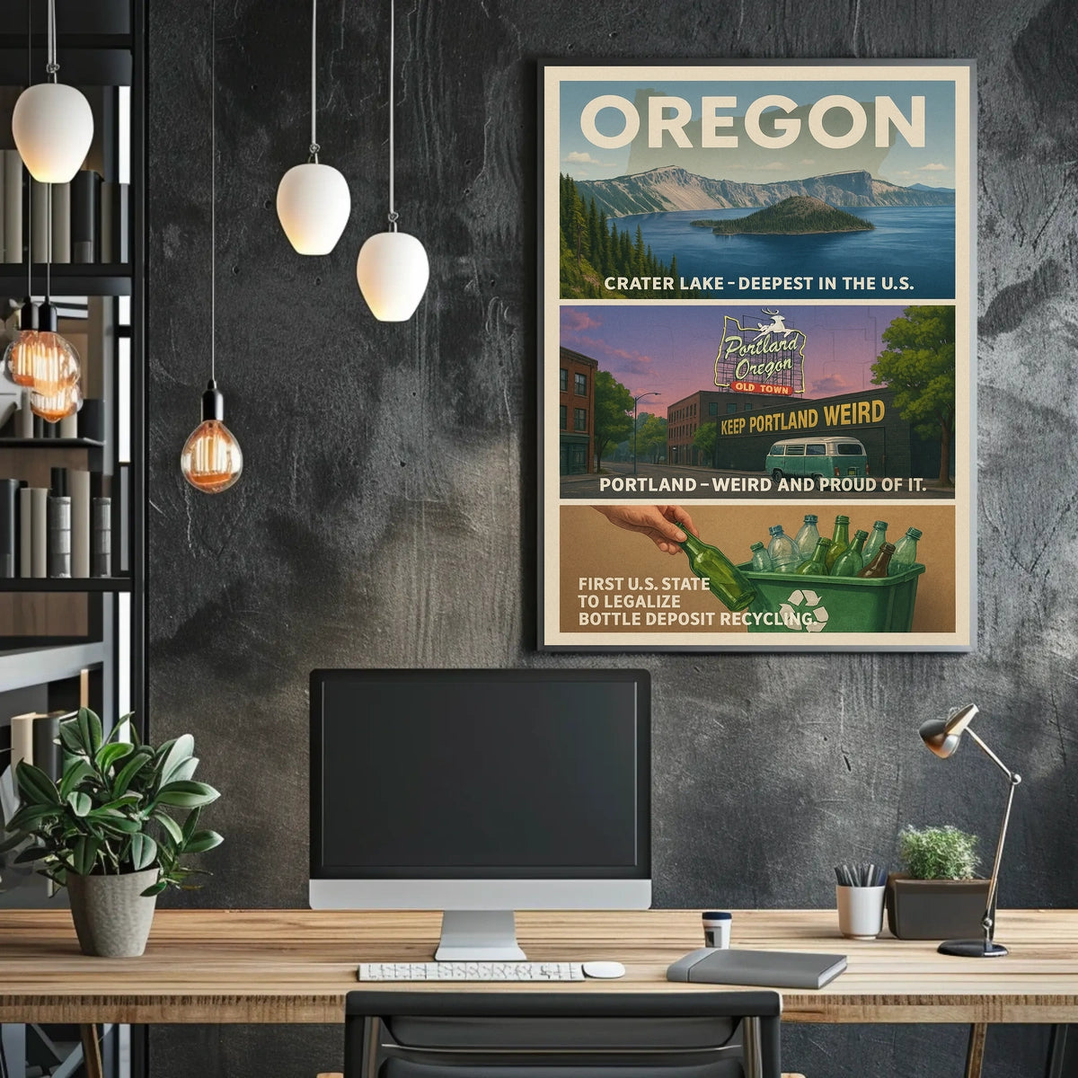 Oregon Highlights Poster