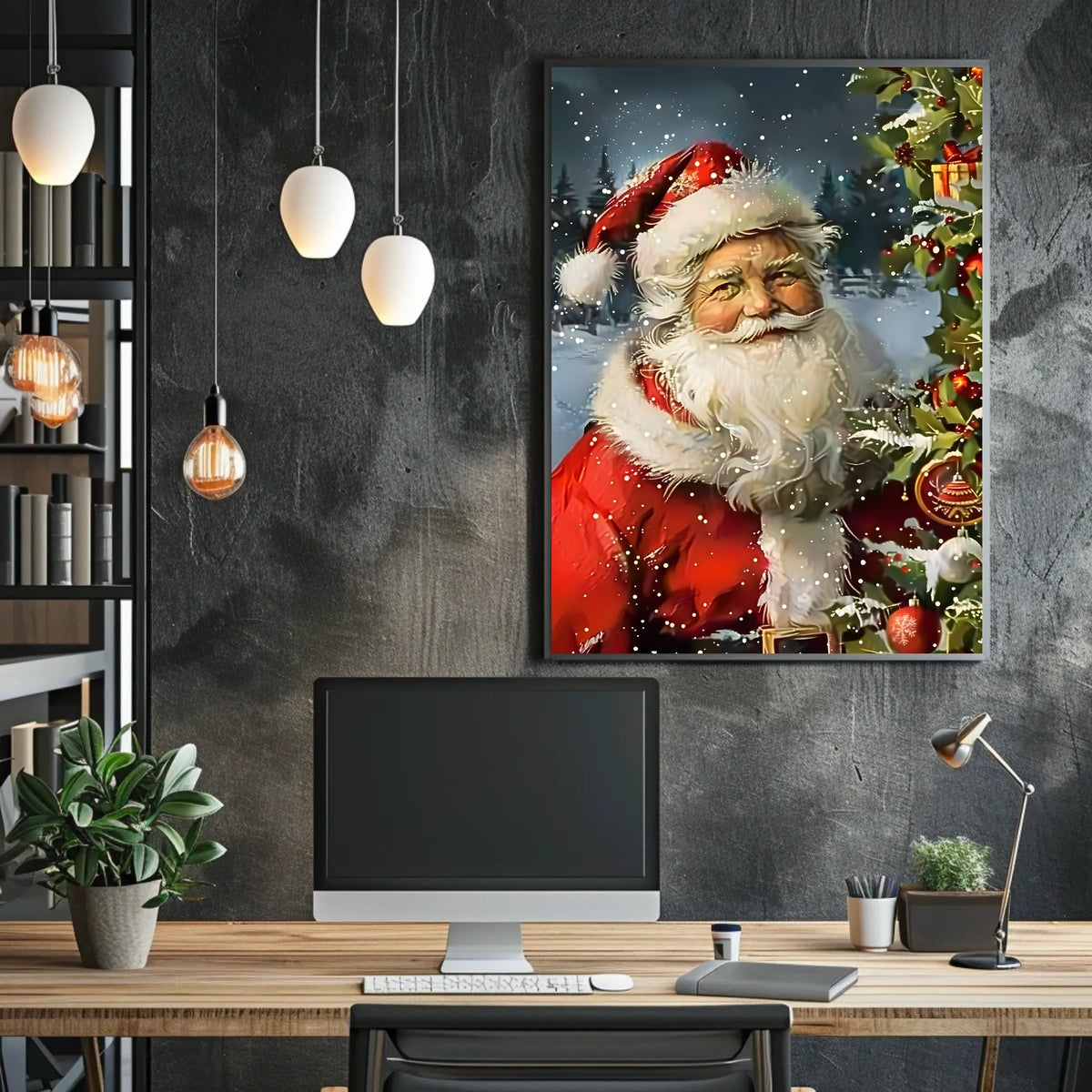 Santa Claus in a Winter Wonderland Poster
