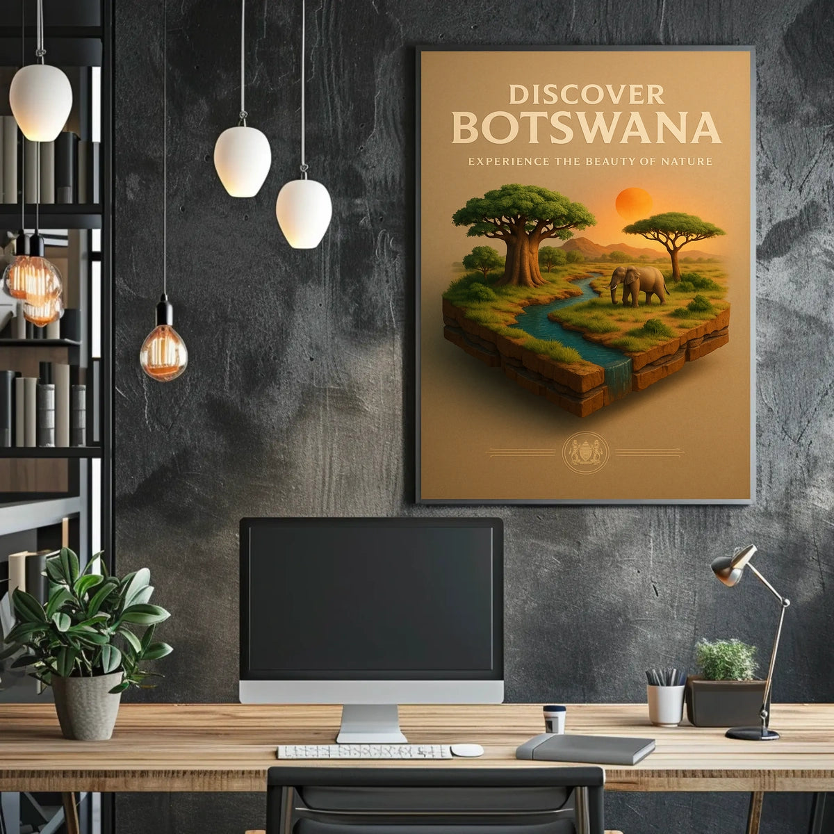 Discover Botswana Poster