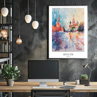 Vibrant Moscow Poster PosterGoat