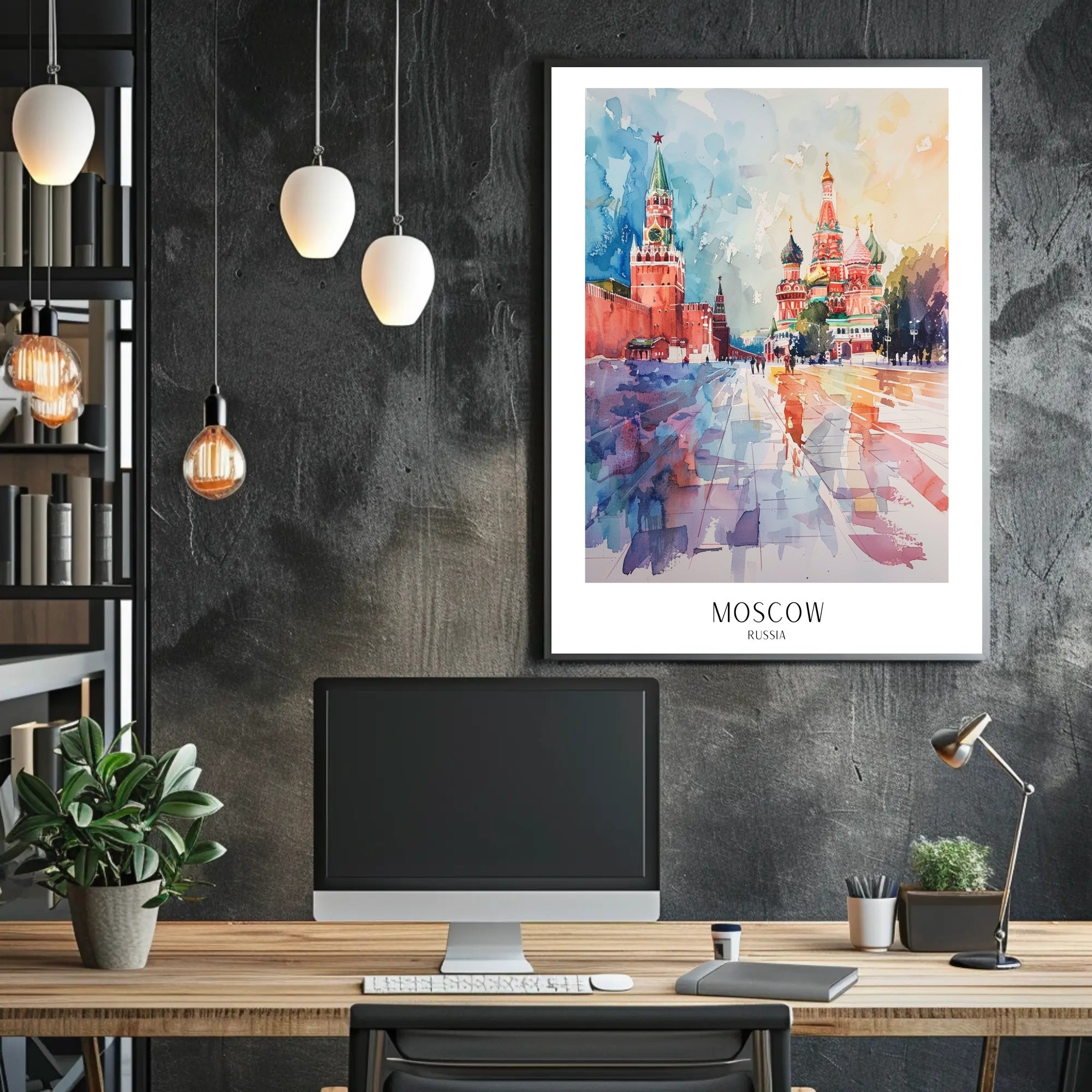 Vibrant Moscow Poster PosterGoat