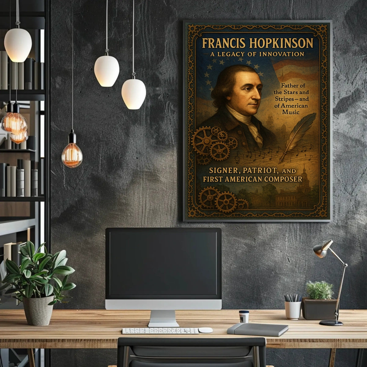 Francis Hopkinson A Legacy of Innovation Poster