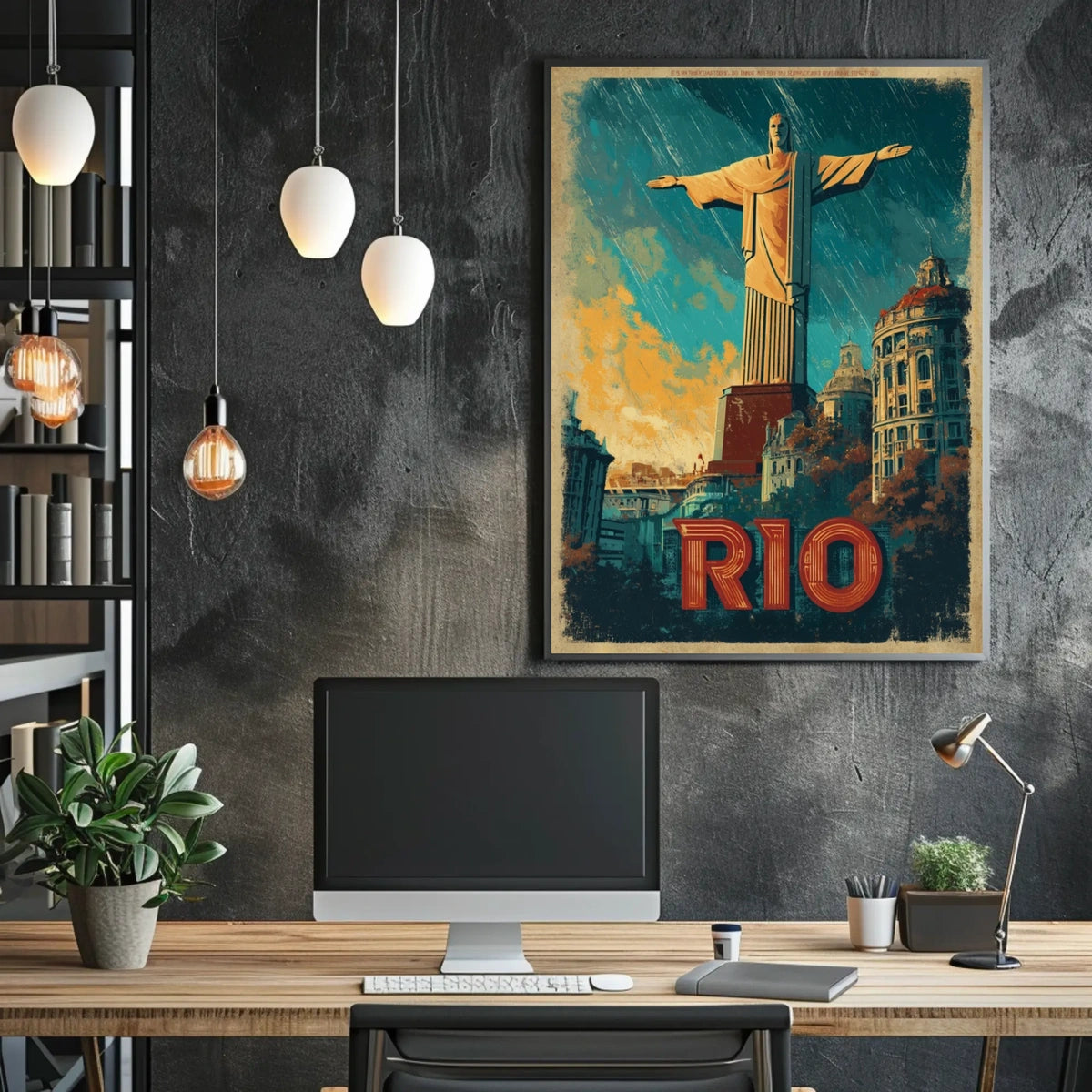 Rio de Janeiro Iconic Landmarks Poster