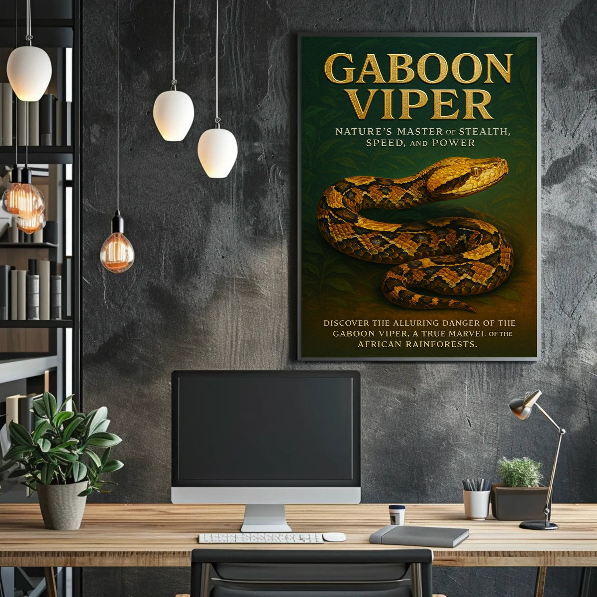 Gaboon Viper Natures Master of Stealth Poster