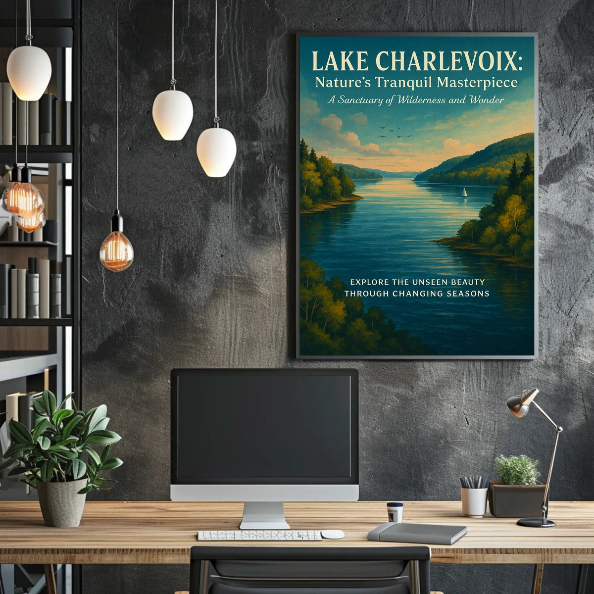 Lake Charlevoix NatureS Tranquil Poster