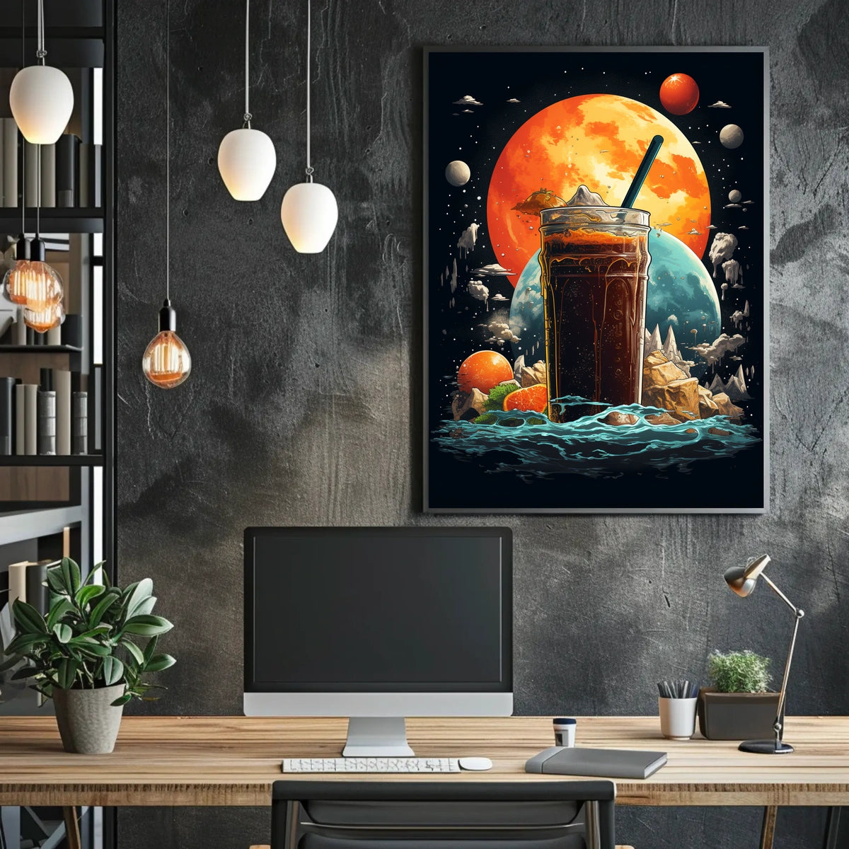 Cosmic Beverage Adventure Poster
