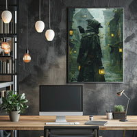 Dark Fantasy Plague Doctor Gothic Mystery Poster PosterGoat