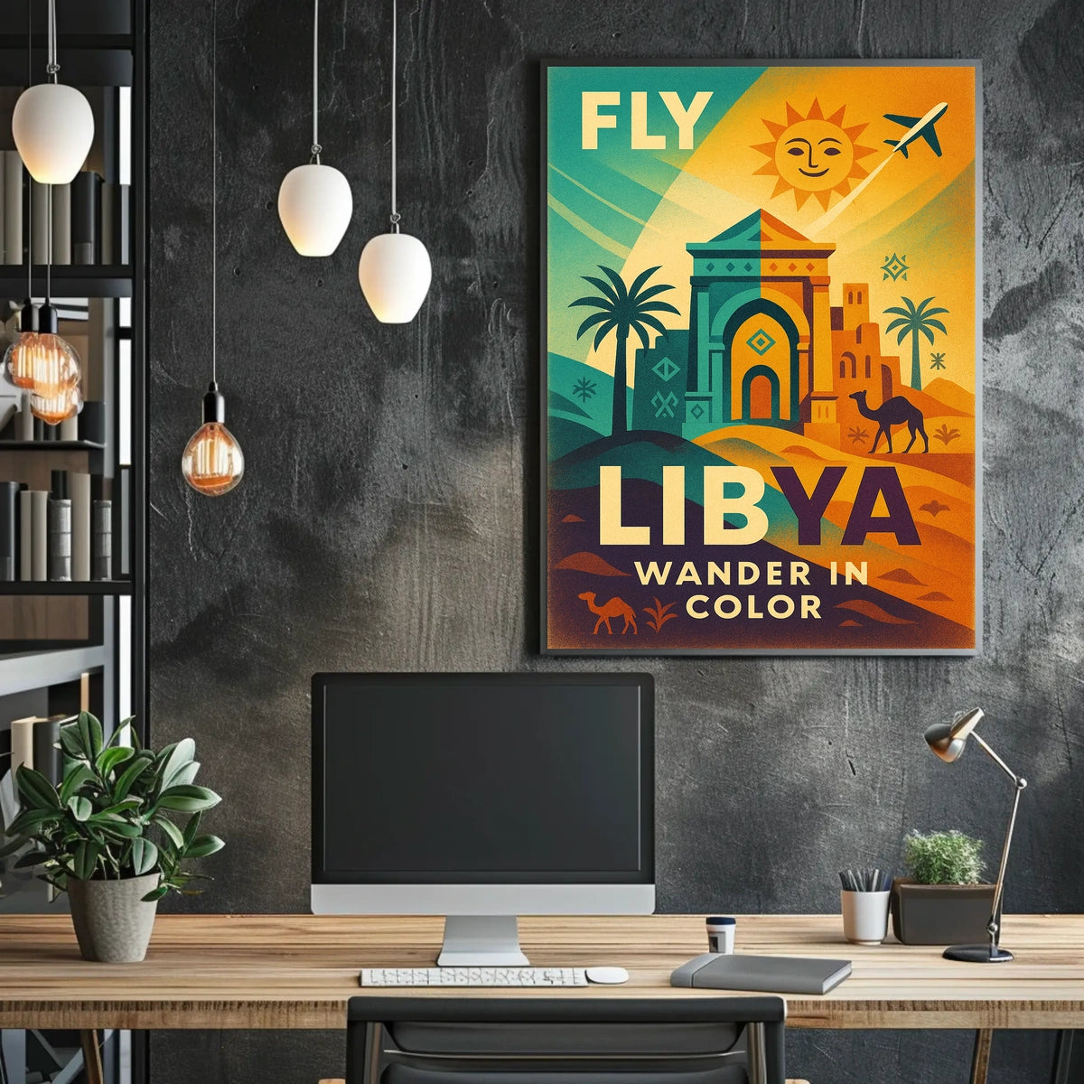 Fly Libya Wander In Color Poster