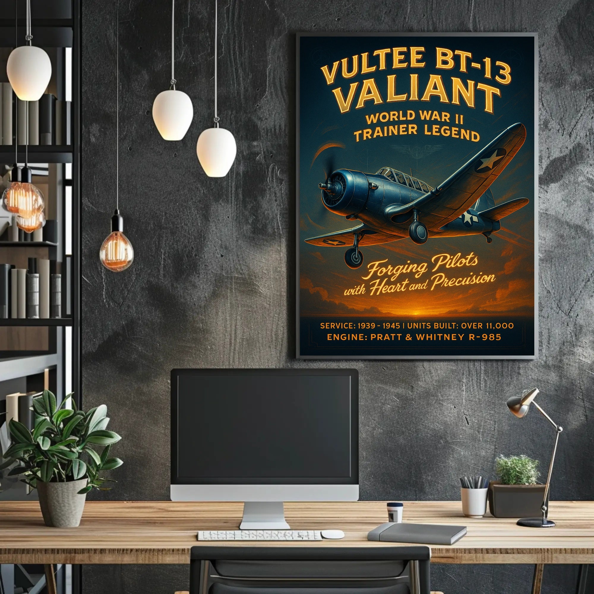 Vultee BT-13 Valiant World War II Trainer Legend Poster PosterGoat