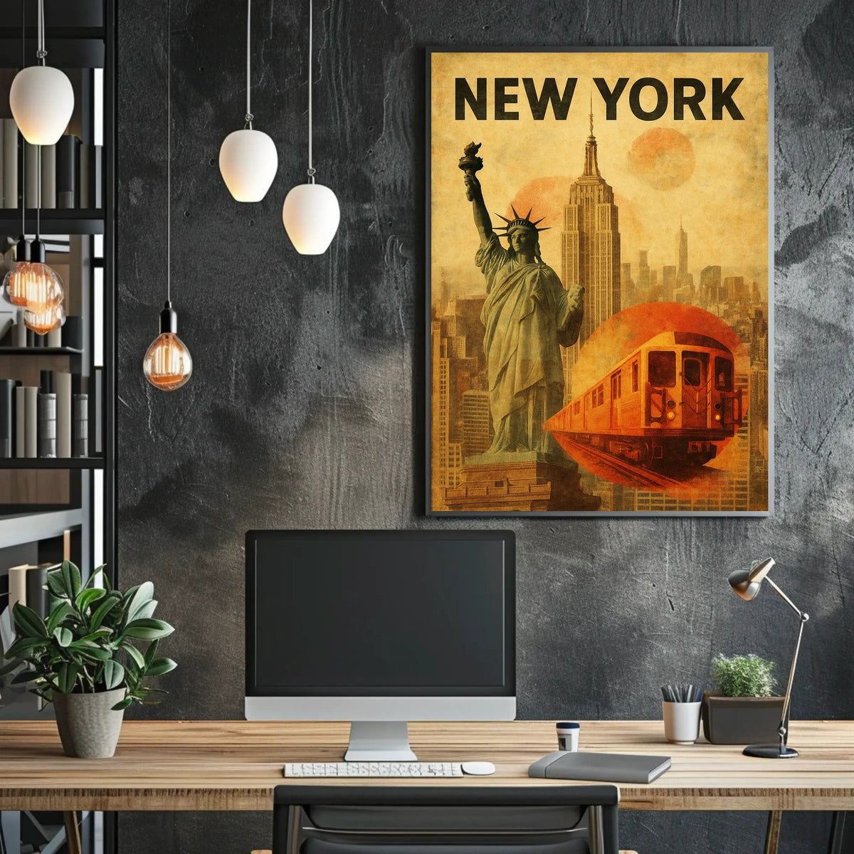 New York City Iconic Landmarks Poster
