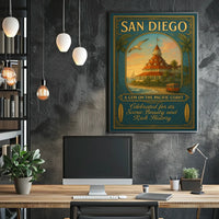 San Diego A Gem On The Pacific Coast Poster