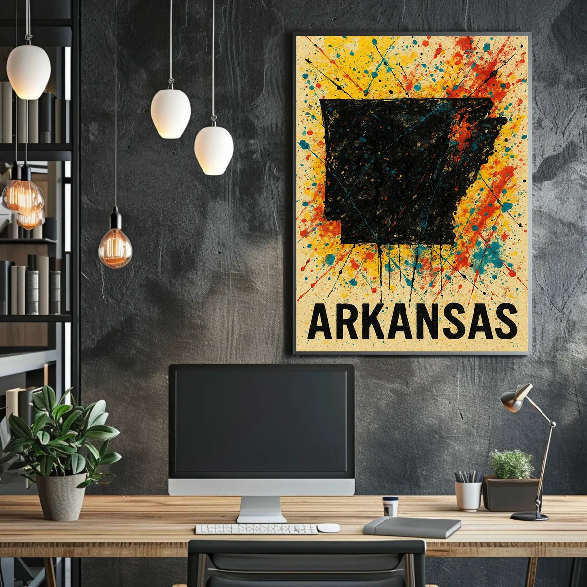 Arkansas State Art Poster