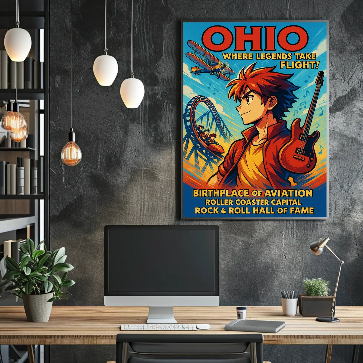 Ohio Where Legends Take Flight Poster