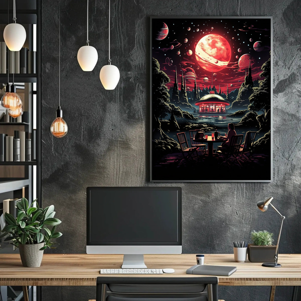 Cosmic Diner Dreamscape Poster