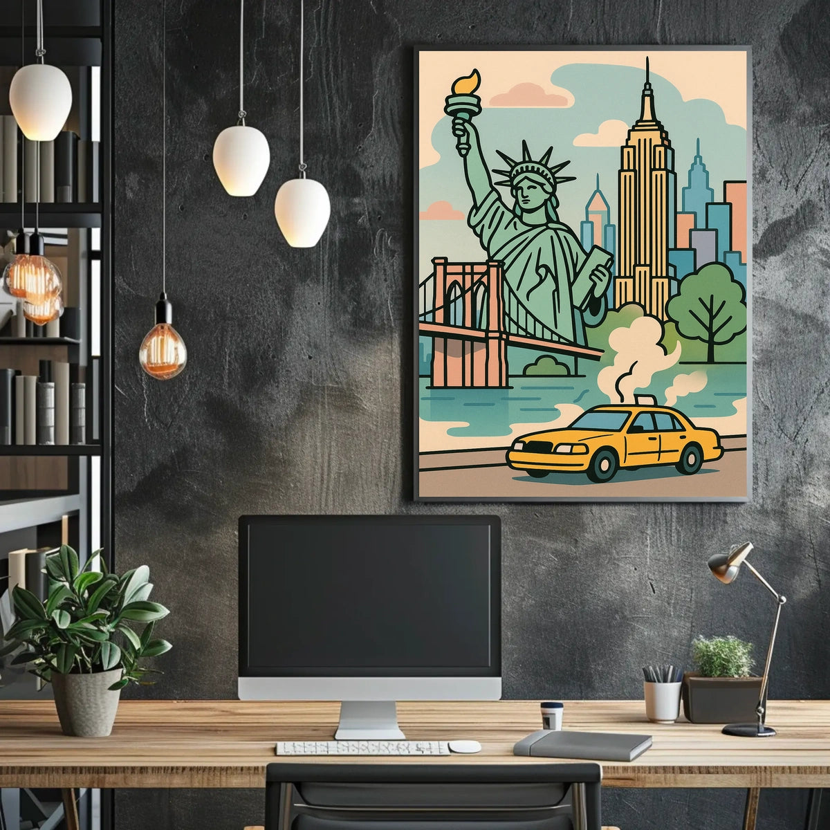 New York City Icons Poster